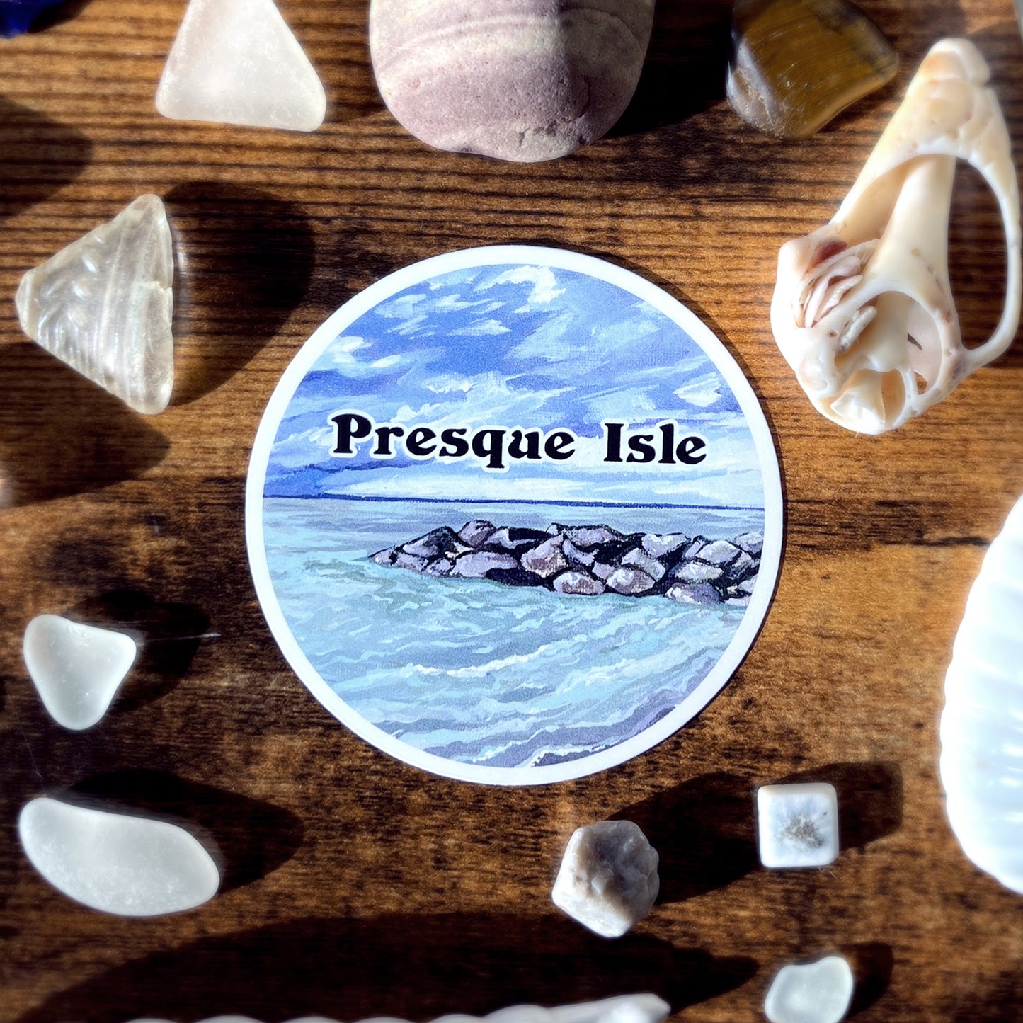 Presque Isle Breaker 3" Round Sticker
