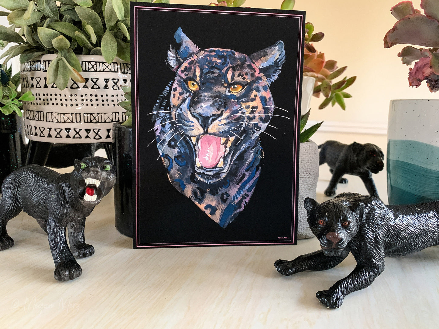 Panther Portrait Print