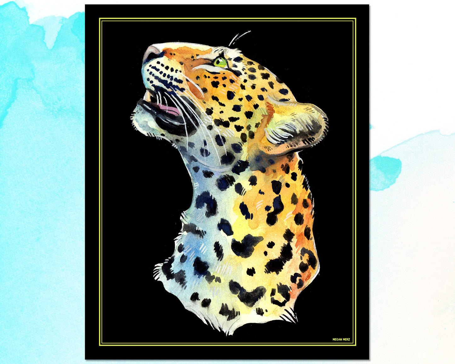 Leopard Portrait Print