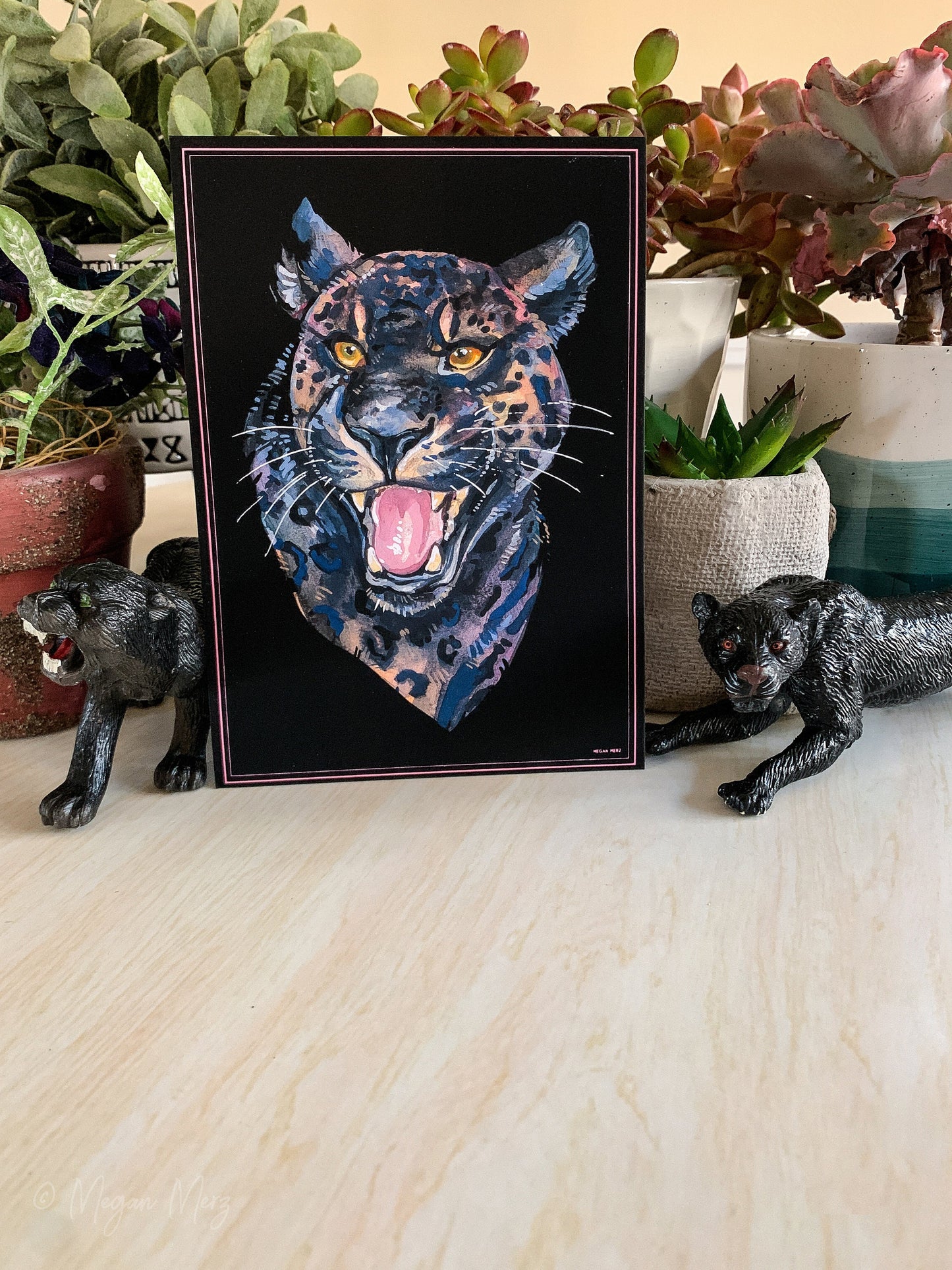 Panther Portrait Print