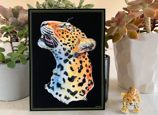Leopard Portrait Print