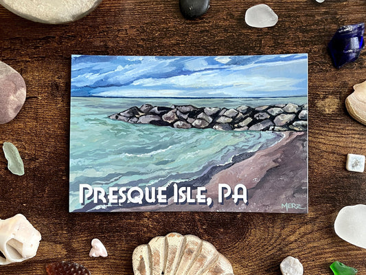 Presque Isle Breaker Postcard