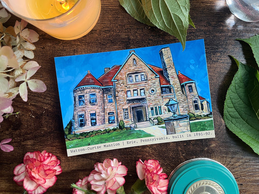 Watson-Curtze Historic Mansion Postcard