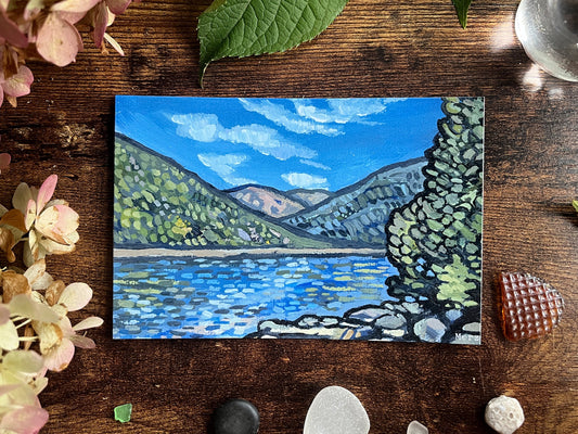 Mountain and Lake Postcard