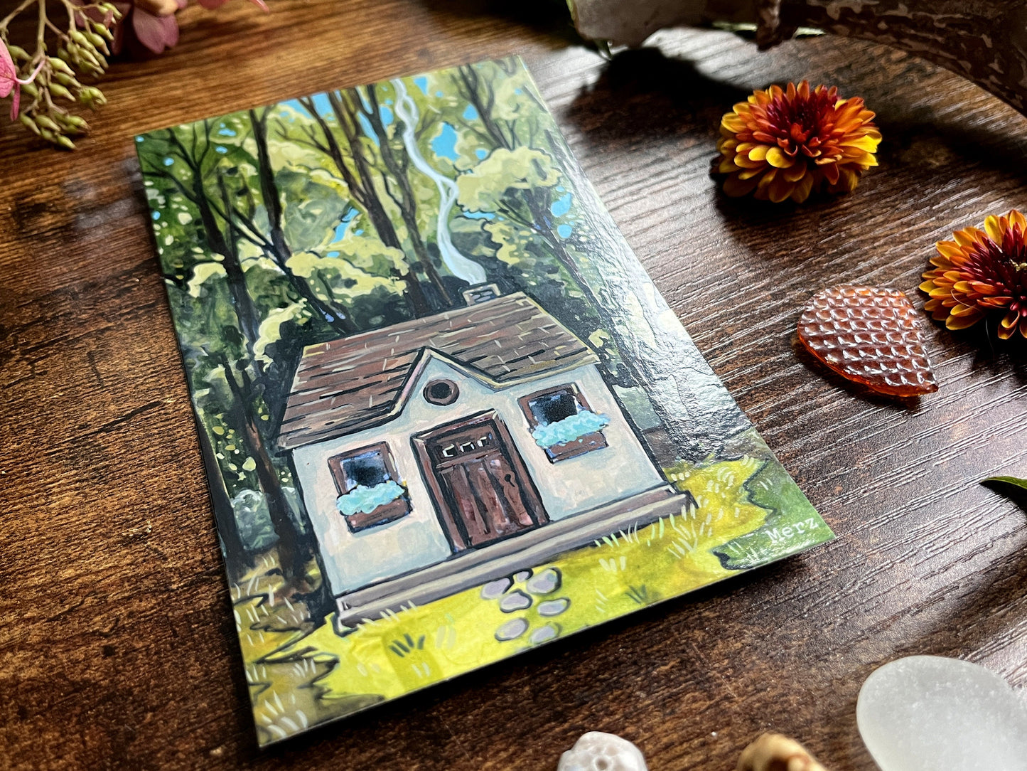 Forest Cottage Postcard