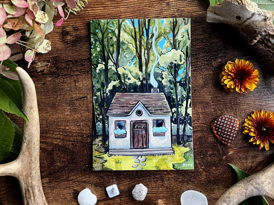 Forest Cottage Postcard
