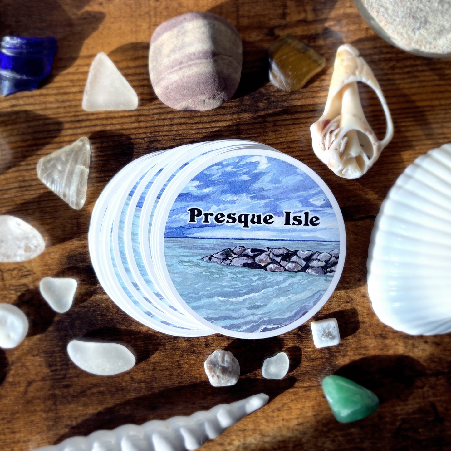 Presque Isle Breaker 3" Round Sticker