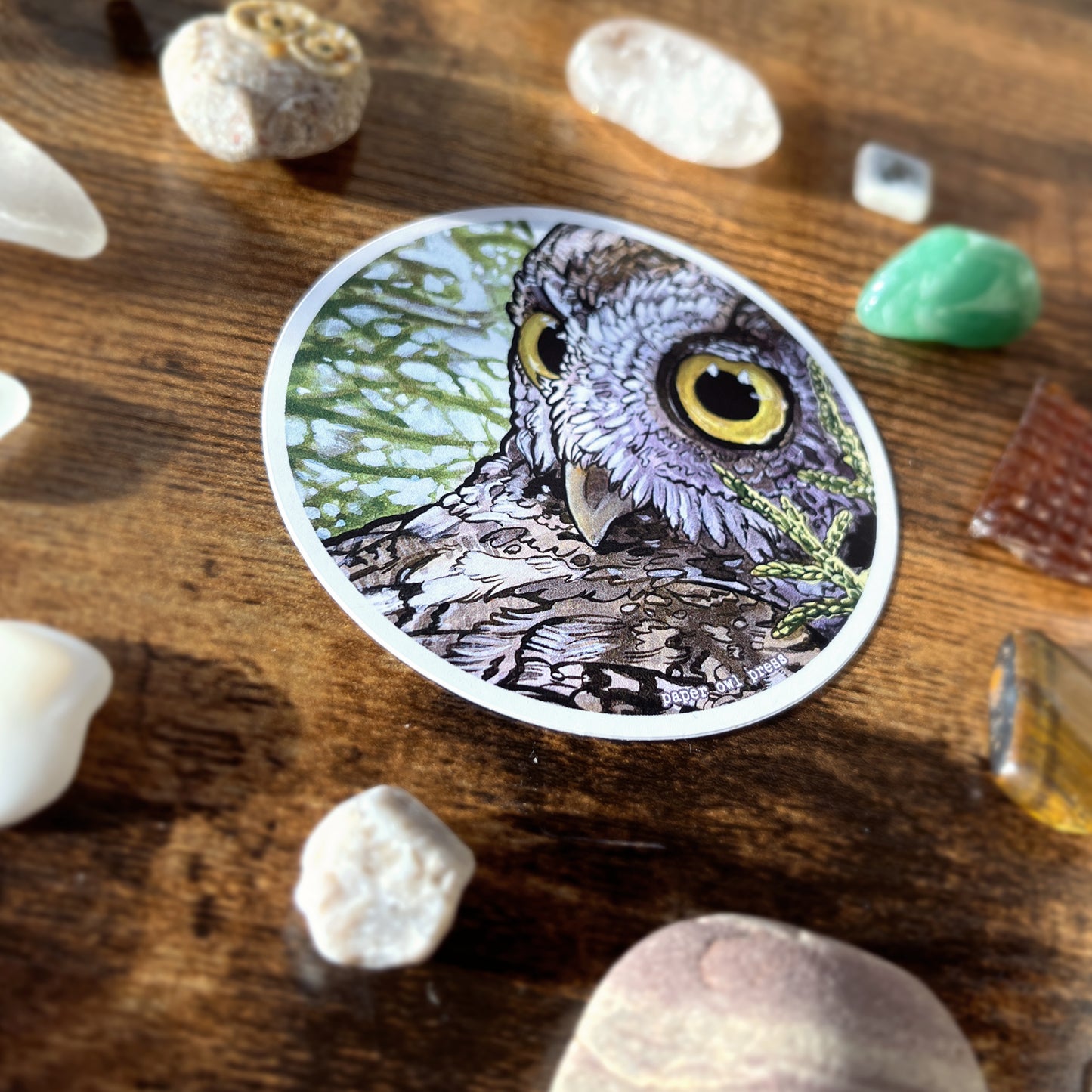 Screech Owl 3" Sticker