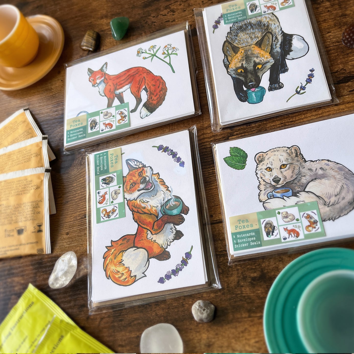 Tea Fox Notecards