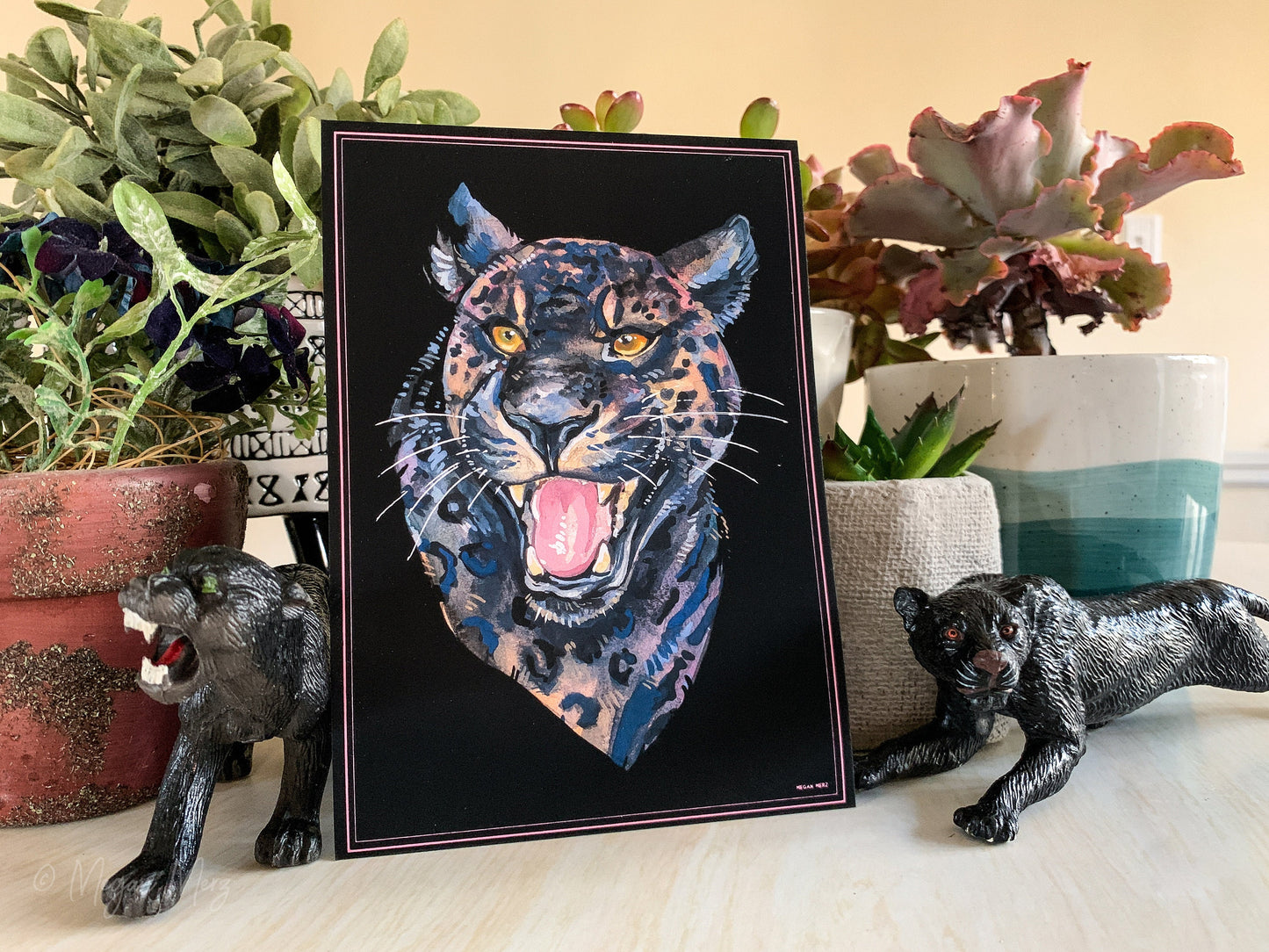 Panther Portrait Print