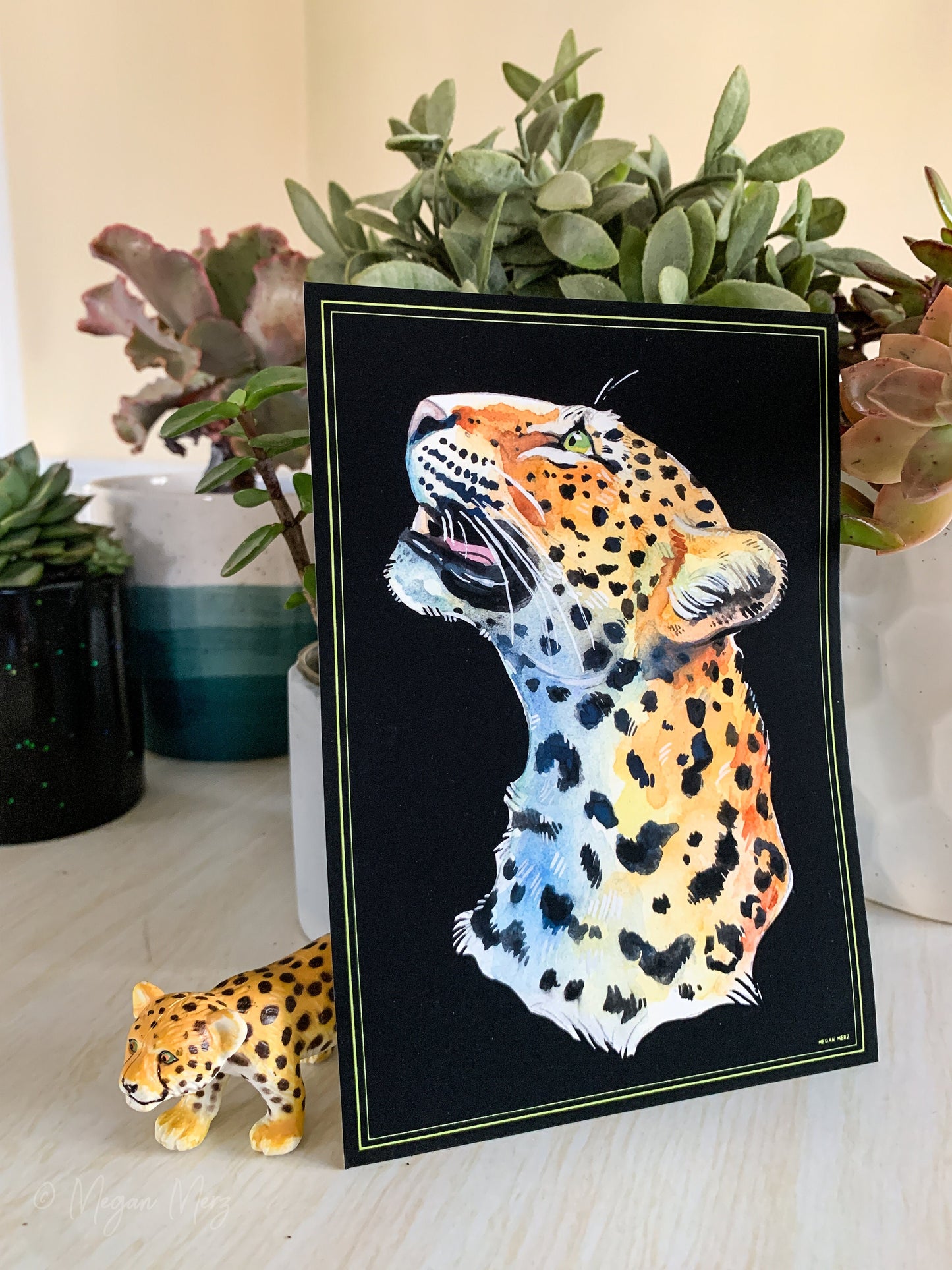 Leopard Portrait Print