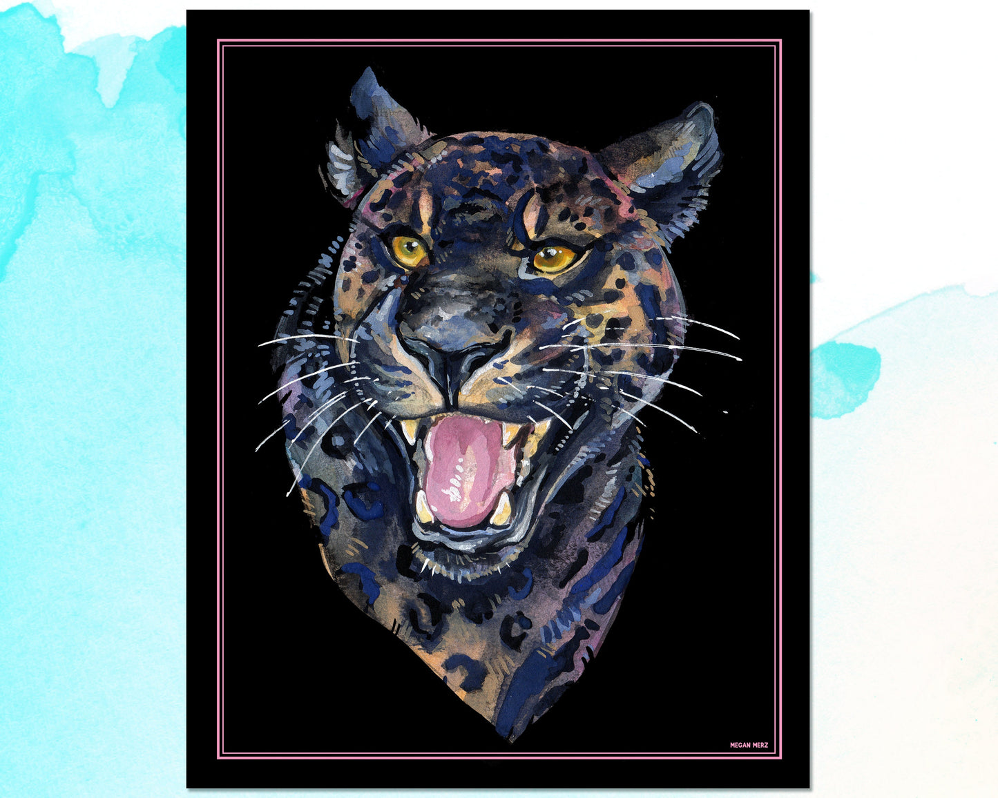 Panther Portrait Print