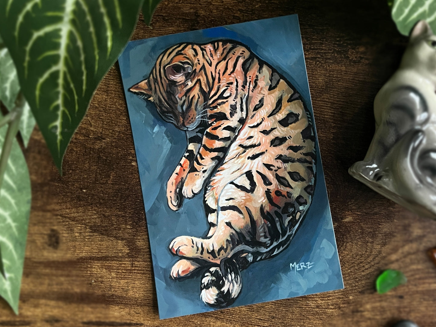 Lounging Cat Postcard