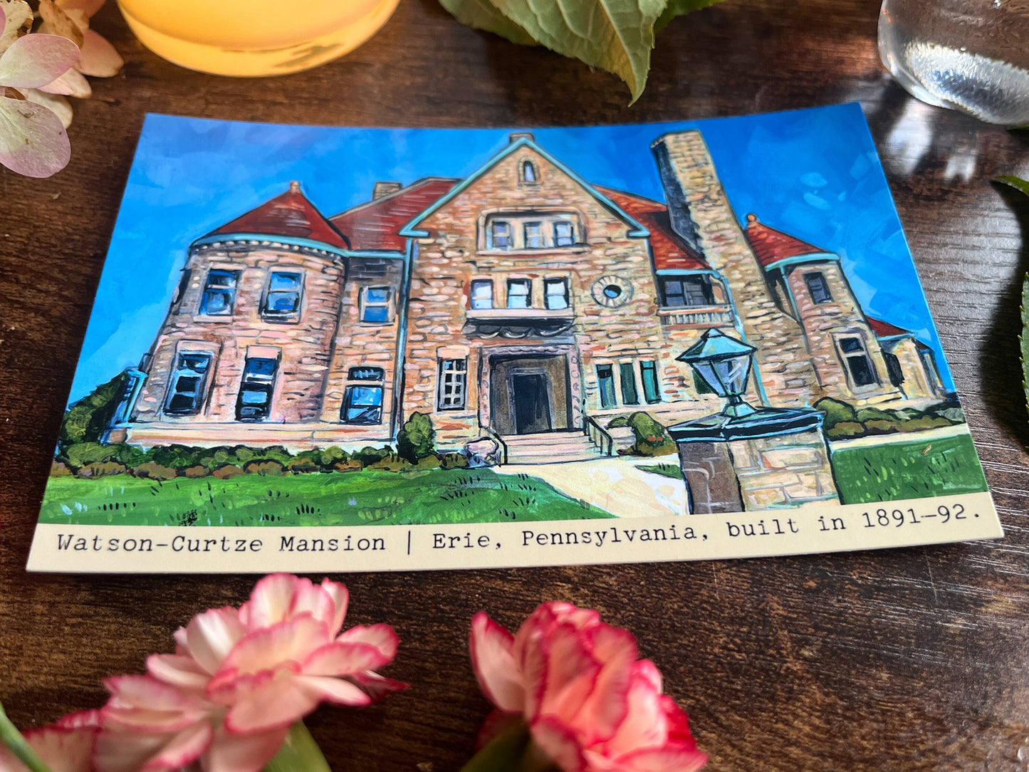 Watson-Curtze Historic Mansion Postcard